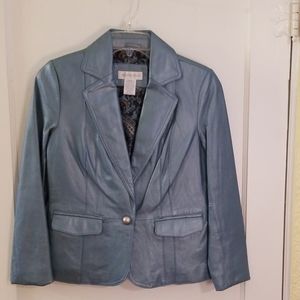 Leather blazer - NWOT